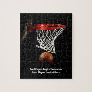 Basketball Inspirational Quote Inspire Players Jigsaw Puzzle