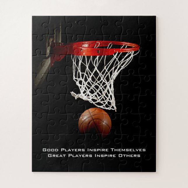 Basketball Inspirational Quote Inspire Players Jigsaw Puzzle (Vertical)