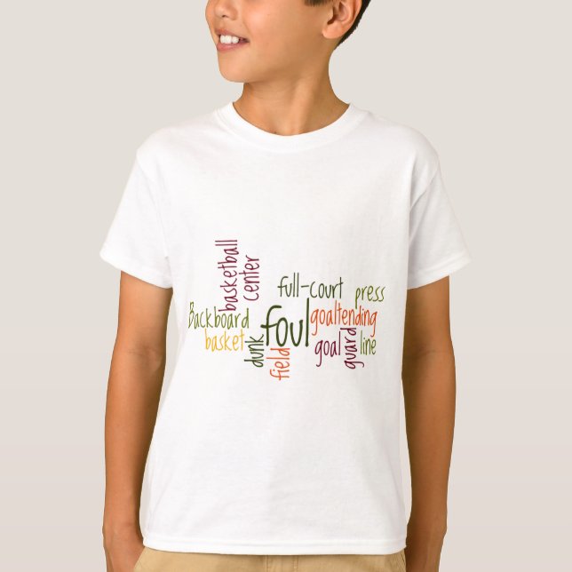 Basketball Inspirational Text Customise Product T-Shirt (Front)