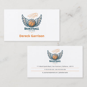 Basketball Instructor Coach Trainer Business Card