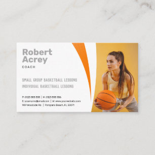 Basketball Instructor   Coach   Trainer Business Card