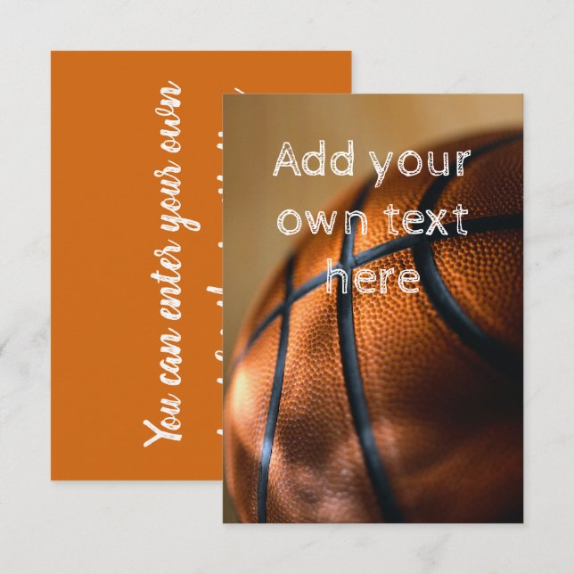 Basketball Invitation (Front/Back)