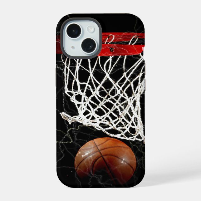 Basketball iPhone 15 Case (Back)