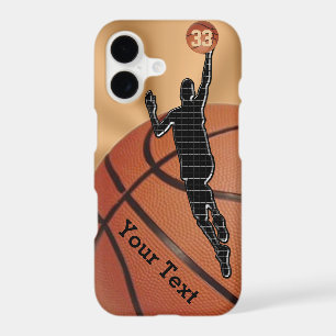 Basketball iPhone Cases with NAME, NUMBER