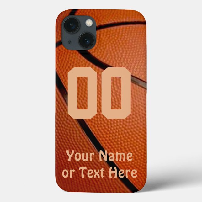 Basketball iPhone Cases, Your NAME, NUMBER Case-Mate iPhone Case (Back)