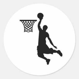 Basketball is great sports classic round sticker