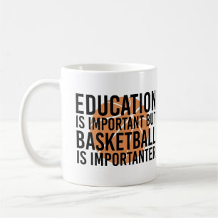 Basketball is importanter Funny Basketball Fan Coffee Mug