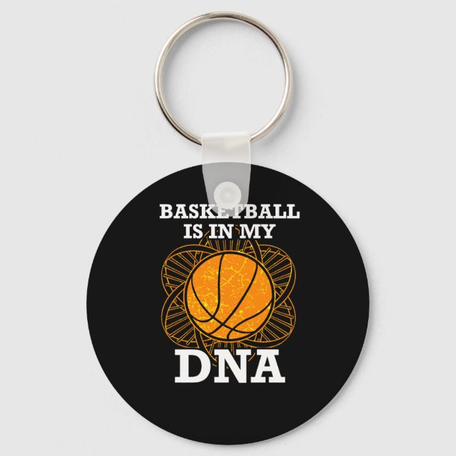 Basketball Is In My Dna  Key Ring (Front)