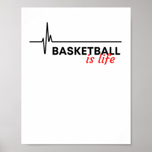 Basketball Is Life.  Poster