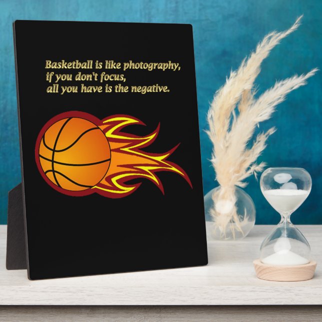 Basketball is like photography #5 plaque (Side)
