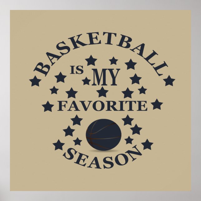 basketball is my favorite season poster (Front)