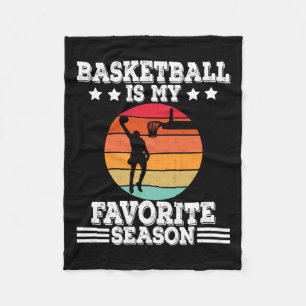Basketball Is My Favourite Season 5 Fleece Blanket