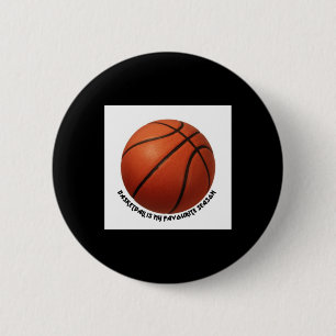 Basketball Is My Favourite Season Active 6 Cm Round Badge