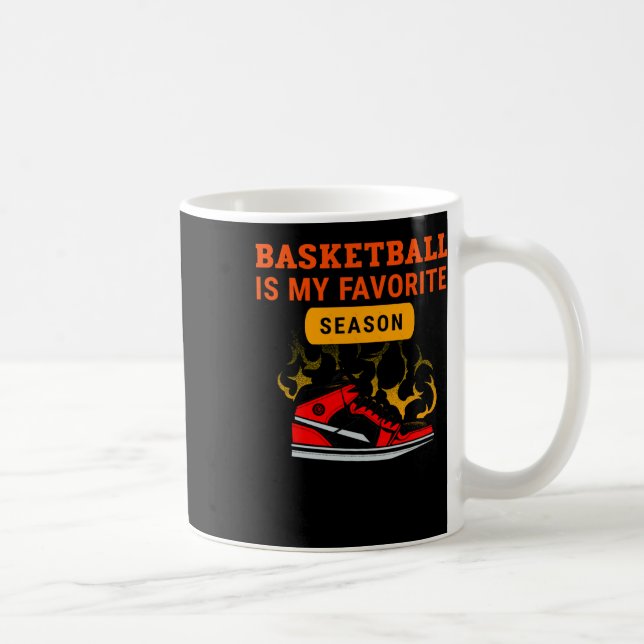 Basketball Is My Favourite Season Basketball Lover Coffee Mug (Right)
