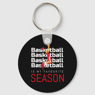 Basketball Is My Favourite Season Dunk Key Ring