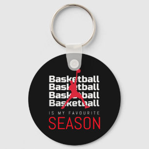 Basketball Is My Favourite Season Dunk Key Ring