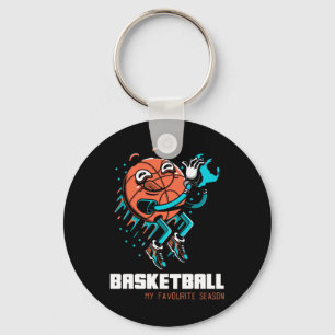 Basketball Is My Favourite Season Fun  Key Ring