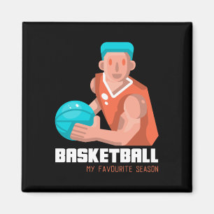 Basketball Is My Favourite Season Player Magnet