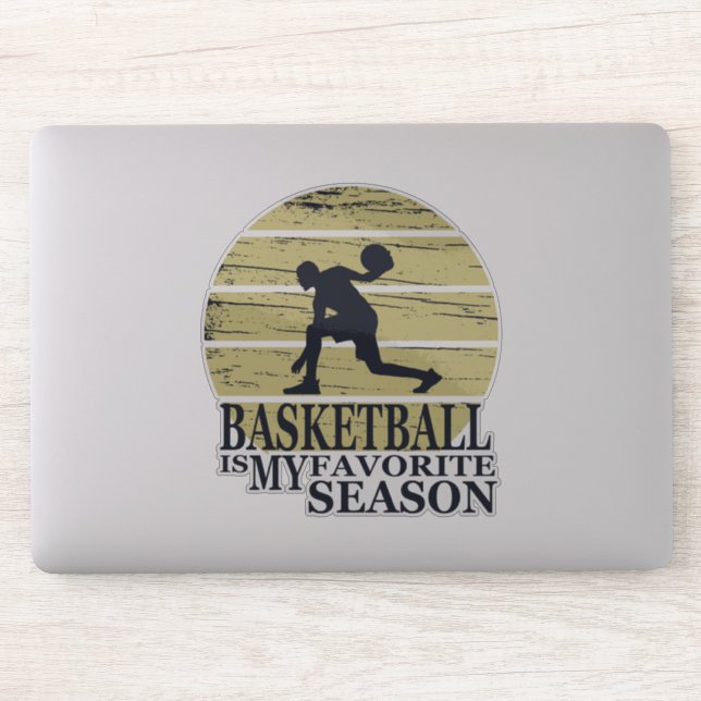 Basketball is my favourite season vintage style (Computer)