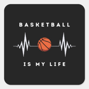  Basketball Is My Favourite Sport      Square Sticker