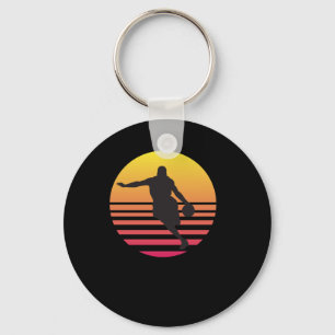 Basketball Is My Favourite Sunset Dribble Key Ring