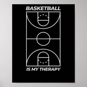 Basketball Is My Therapy Poster