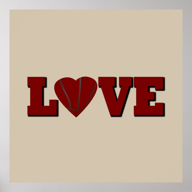 basketball is my valentine poster (Front)