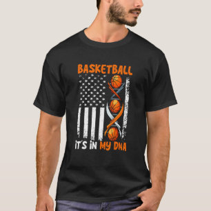Basketball It's In-My DNA Funny Player Coach Team T-Shirt