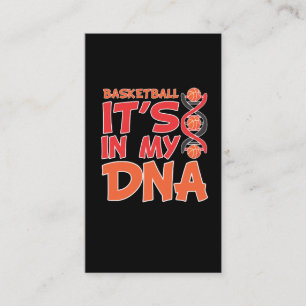 Basketball It's In My DNA Player Coach Team Sport Business Card