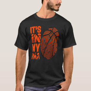 Basketball It's Ins My DNA Ball Basketball Player T-Shirt