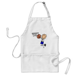 Basketball Jump Shot Blue T-shirts and Gifts Standard Apron