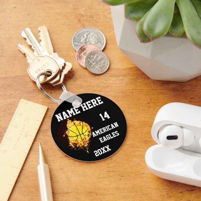Basketball Keychains with Flame (Desk)