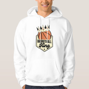 Basketball King – Crown Street-Style Design Hoodie