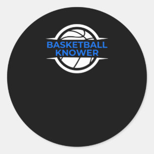Basketball Knower 2 Classic Round Sticker