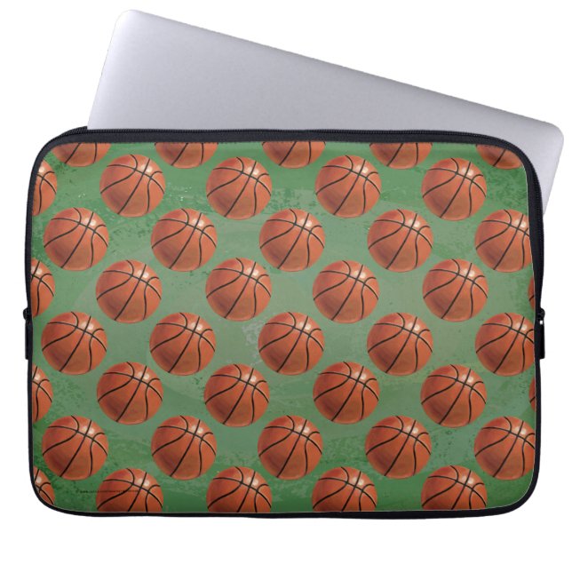 Basketball Laptop Sleeve (Front)