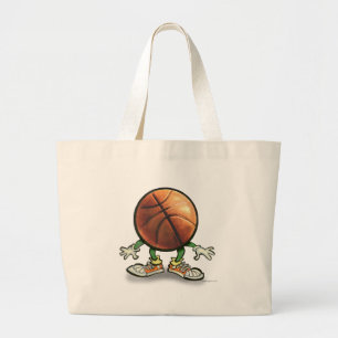 Basketball Large Tote Bag