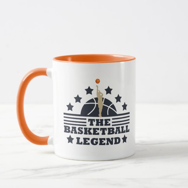 Basketball legend player for coach mug (Left)
