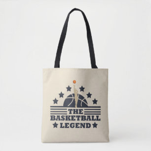 Basketball legend player for coach tote bag
