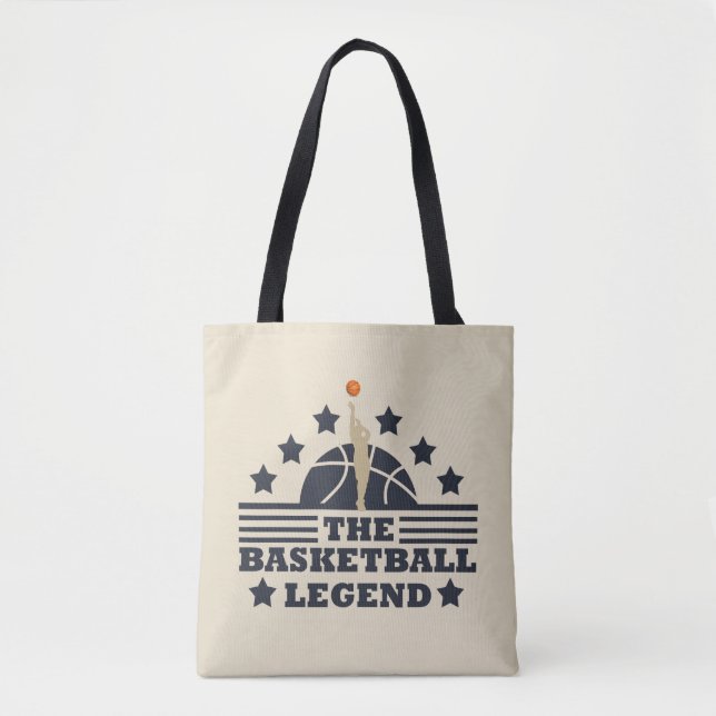 Basketball legend player for coach tote bag (Front)