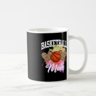 Basketball Leopard Heart tie dye Basketball Mum Ma Coffee Mug