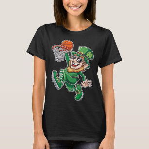 Basketball Leprechaun St. Patrick's Day Funny Play T-Shirt