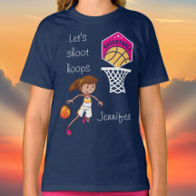 Basketball "Let's Shoot Hoops" Personalised T-Sh