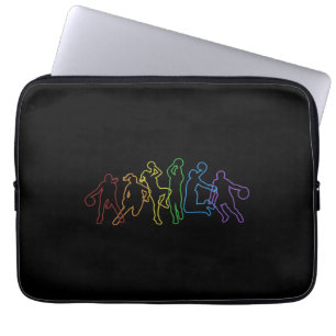 Basketball LGBT Rainbow Lover Pro Player Laptop Sleeve