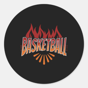 Basketball Life 1 Classic Round Sticker