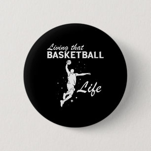 Basketball Life Basketball Player Dunk Basketball  6 Cm Round Badge