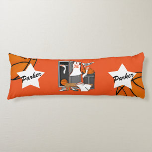 Basketball Locker Room Custom Player Name Number Body Cushion