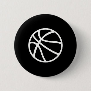 Basketball Logo 6 Cm Round Badge