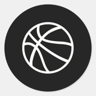 Basketball Logo Classic Round Sticker