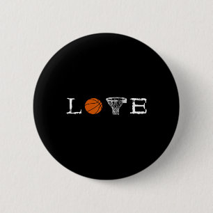 Basketball Love Baller Basket Playing Basketball S 6 Cm Round Badge