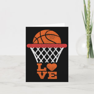Basketball Love Basketball Lover Girl Boy Basketba Card